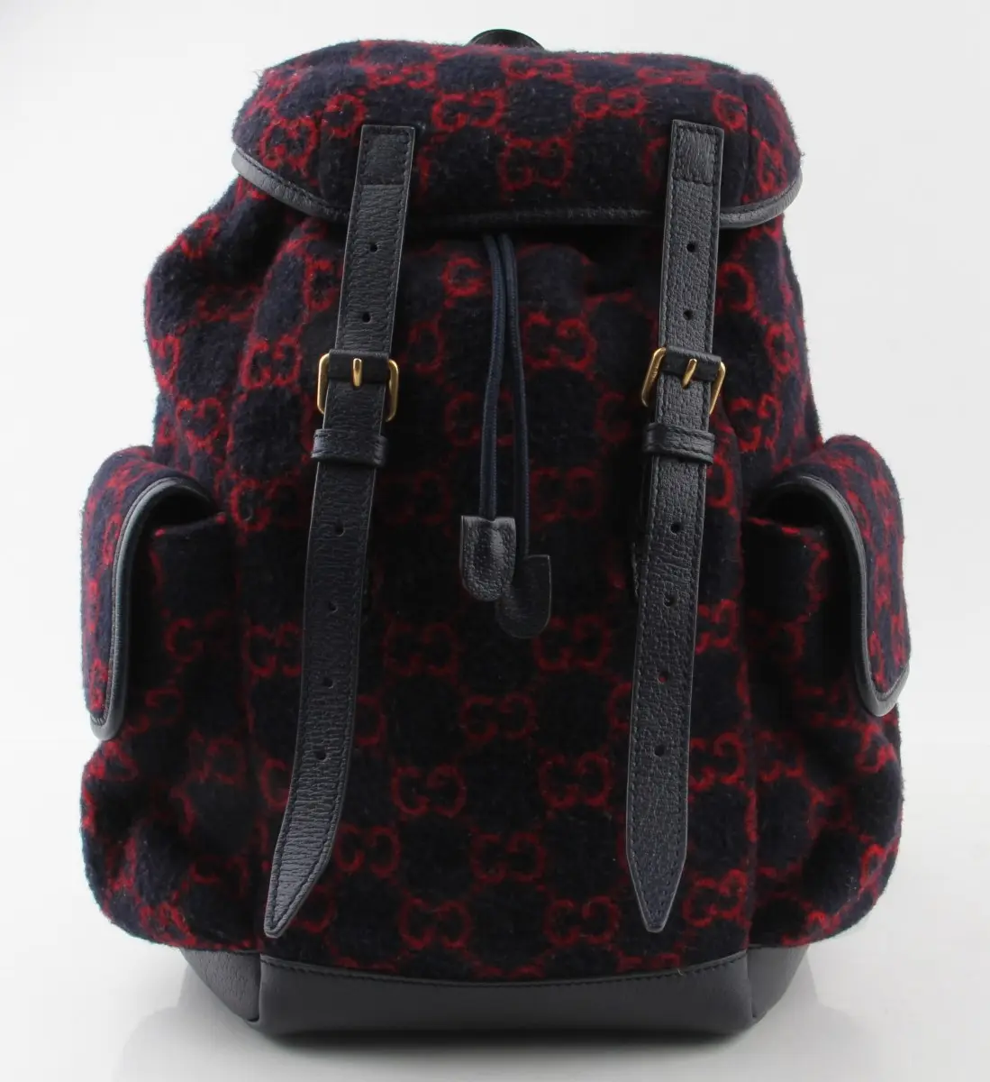 Pre-owned GUCCI Wool Backpacks Covered GG Monogram Unisex Backpack