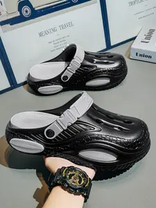 Men's Summer Breathable Open-Toe Sandals, Outdoor Beach Shoes, Anti-Slip Slippers, Casual Slippers, Comfortable Lightweight Footwear for Men