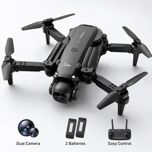 Foldable Dual Camera Drone with 2 Batteries, Easy Control, Portable Design for Outdoor Fun