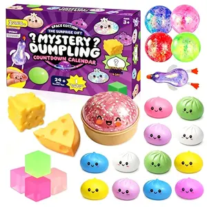 25PCS Mystery Dumpling Blind Box | Slow Rebound Stress Relief Toys | Sensory Fidget Pack for Kids & Adults