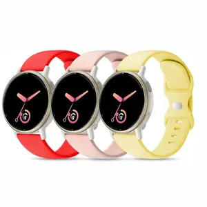 3-Pack Silicone Watch Bands Compatible with Garmin Vivoactive 5/6/3/music, Soft Sports Replacement Straps for Venu Sq 2/venu/sq & Forerunner Models