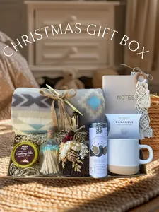 Christmas Gift Box- Christmas Care Package - Holiday Gift - Gift for her - Gift for coworker - Sending a hug - Xmas Gift