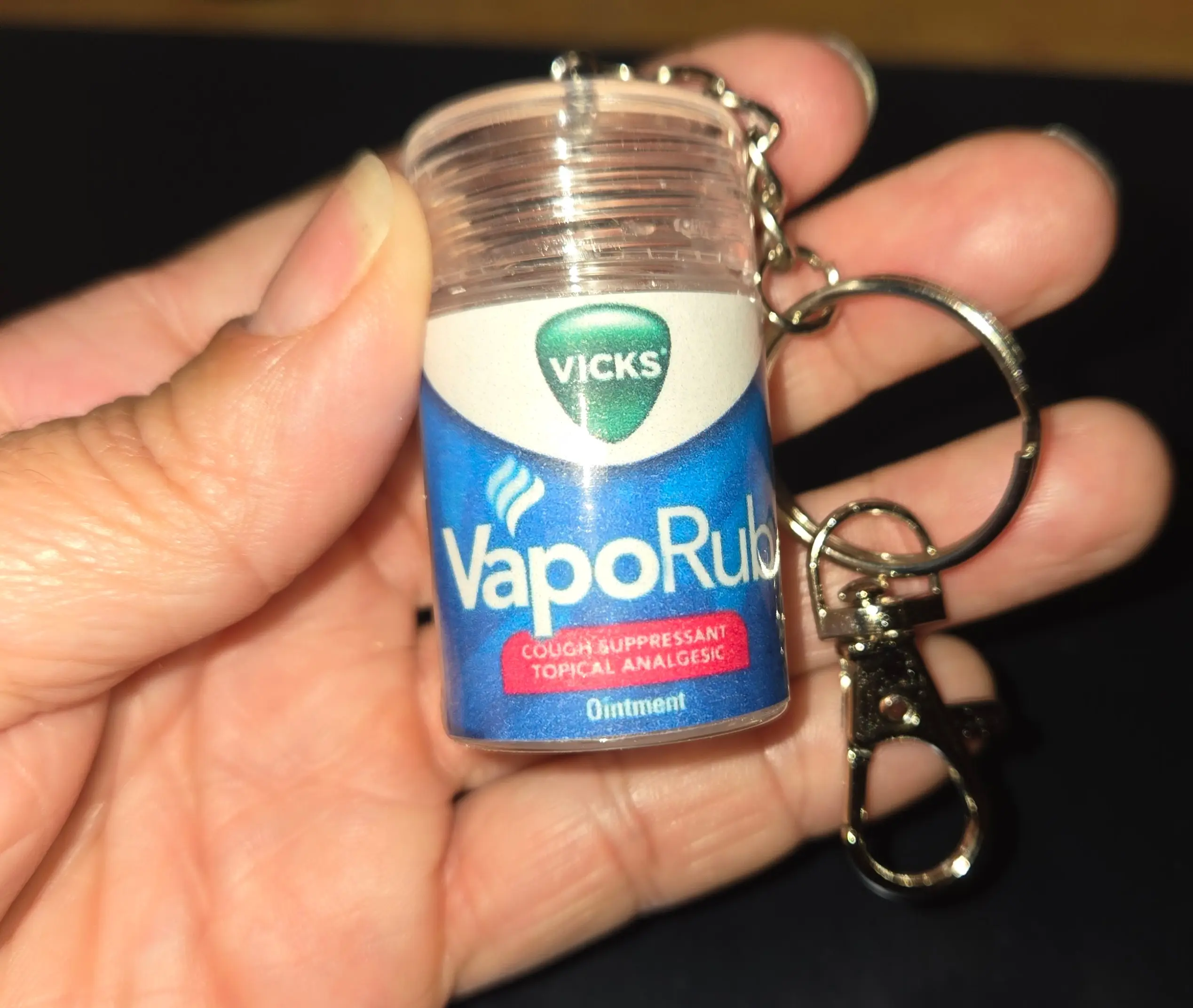 Vicks Vaporub Keychain - Simple Product Title Based on Given Information Vicks Vaporub Keychain - Simple Product Title Based on Given Information