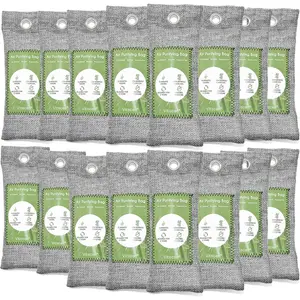 6/8/12/16/24 Pack Bamboo Charcoal Air Purifying Bag, Activated Charcoal Bags Odor Absorber, Moisture Absorber, Natural Car Air Freshener, Shoe Deodorizer, Odor Eliminators For Home, Pet, Closet