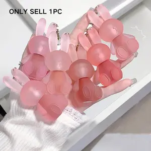 Rabbit Shaped Matte Finish Lip Gloss Balm, Lip Plump Gloss Hydrate Long-lasting Lip Glaze Stick, Easy Coloring Lip Sticks, Moisturizing Tinted Lip Stain, Lip Makeup Accessories, Summer Gift, Lip Gloss Nut, Cosmetic, Hydrate Lipstick, Hydrating