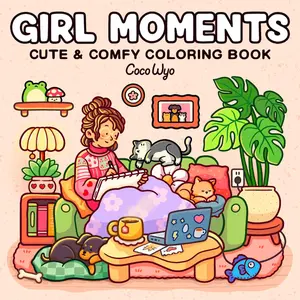 Girl Moments: Coloring Book for Adults and Kids -- Coco Wyo - Paperback