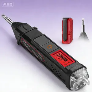 Dual Range Non-Contact Voltage Tester and Screwdriver, AC 12V/70V-1000V Live Wire Detector, Electrical Tester with LCD Percentage Display and Audible Alarm, Wire Breakpoint Finder, Reusable Tool for Home and Professional Use