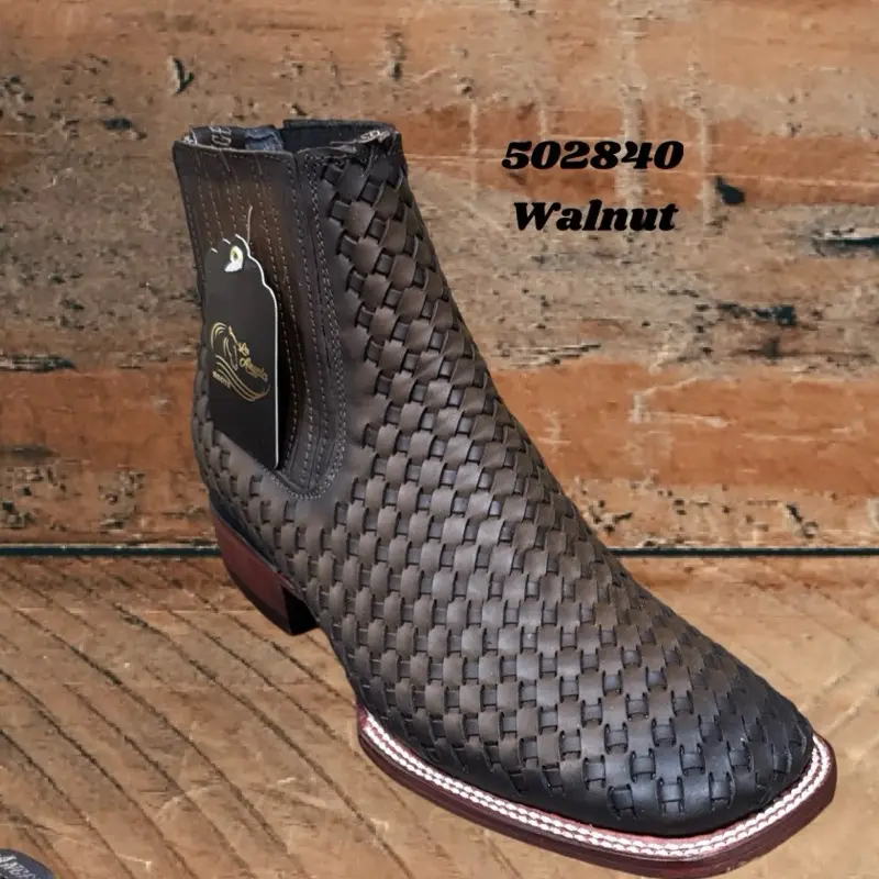 Petatillo Men's Walnut Leather Botín