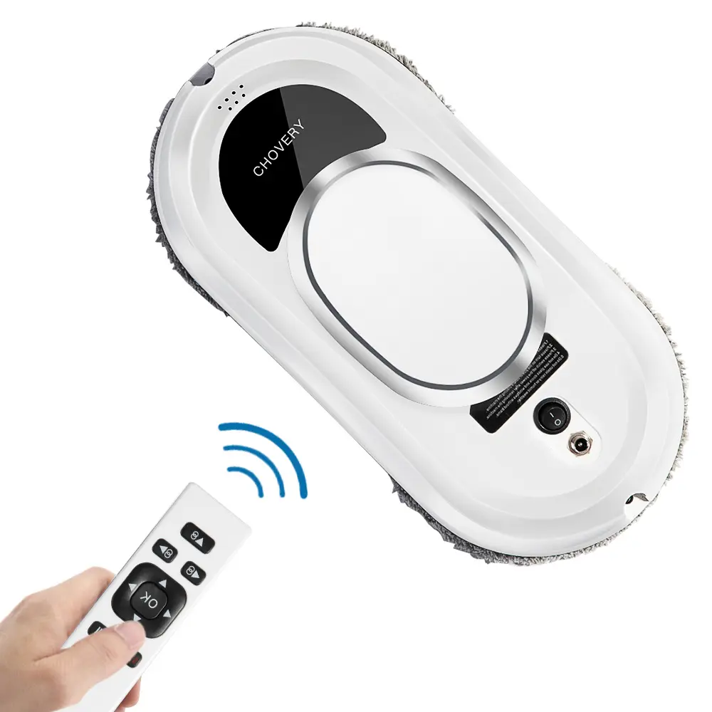 CHOVERY Smart Glass Cleaning Robot with 5600Pa Super Suction and Remote Control for Windows/Tiles/Doors CHOVERY Smart Glass Cleaning Robot with 5600Pa Super Suction and Remote Control for Windows/Tiles/Doors