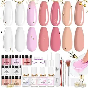 Beetles Dip Powder Starter Nail Kit with【Base&Top Coat&Activator&Manicure Tool】Don't Need UV light Nail Art Nails at home Nail Salon Gift#SpringTok Cosmetic Polish  Cutics #TikTokShopBacktoSchool