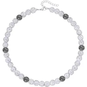 Baseball Necklace - Rhinestone Baseball Necklace - 16" / 18" Ice Collection Bling Beaded Chain - Baseball Accessories for Men Women and Baseballer