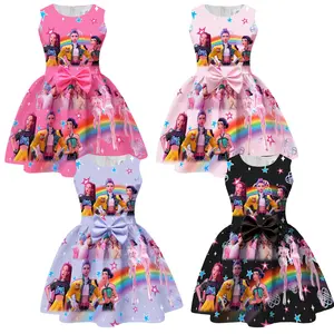 SHUJUAN Girls K-Pop Demon Hunter Role Little Costume Bow Dresses Casual Rumi Mira Zoey cute clothes kids stuff