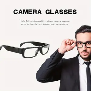Video Glasses, Portable Camera Glasses, 1080P Sports Camera, Outdoor Cycling Mini Camera Glasses, Comes with 64GB Storage Card