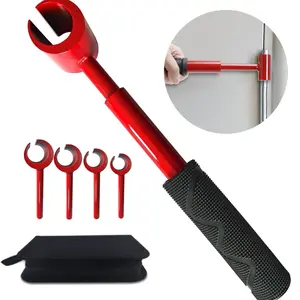 Door Hinge Adjustment Tool 4-in-1 Wrench for Residential & Commercial Doors Durable Heavy-Duty Construction Precise Gap Adjustments User-Friendly 16mm-24mm Sizes Cost-Effective Solution