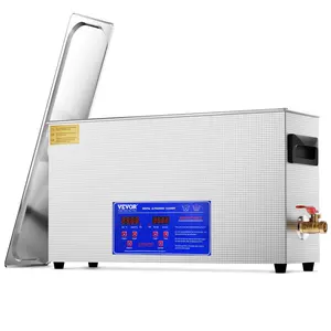 VEVOR 10L Ultrasonic Gun Cleaner, 300W Professional Ultra Sonic Cleaning Machine with Timer Heater, 40kHz Digital Ultrasonic Cleaner with Basket for Gun Parts, Bullets, Military Supplies