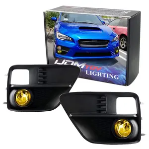 iJDMTOY Complete Set Yellow Lens Fog Lights Foglamp Kit with H11 Bulbs & Wiring On/Off Switch For 2015-2017 Subaru WRX Base