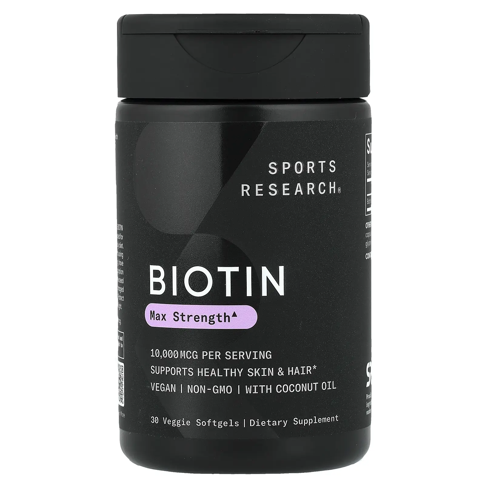 Sports Research Biotin, 10,000 mcg, 30 Veggie Softgels
