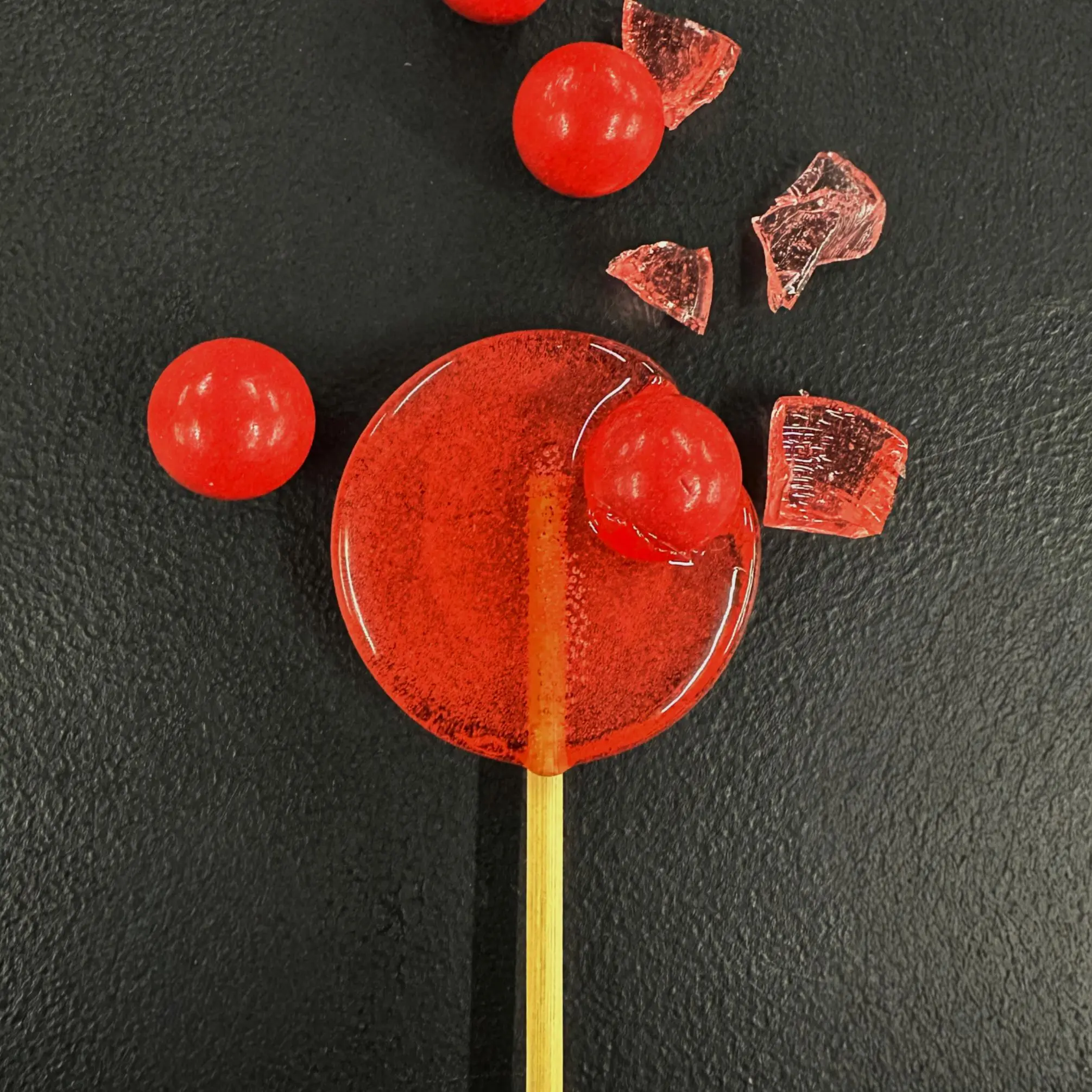 Fireball Lollipop - Gourmet Lollipop - All Natural Color Fireball Lollipop - Gourmet Lollipop - All Natural Color