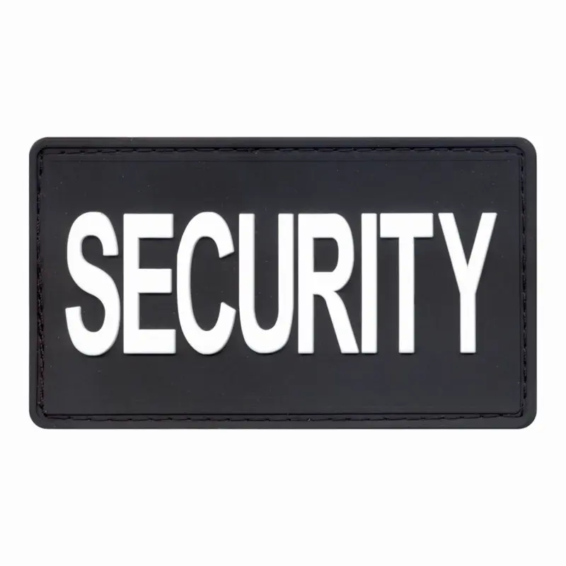 Rothco PVC Security Patch With Hook Back - Hat Size Patch, Patch Size 1 7/8 Inches tall bye 3 3/8 Inches Wide