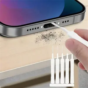 Multifunctional Dust Plug Set with Cleaning Brush, Non-Electric Plastic Charging Port Cover for Phone Laptop Keyboard, Camera Cleaner