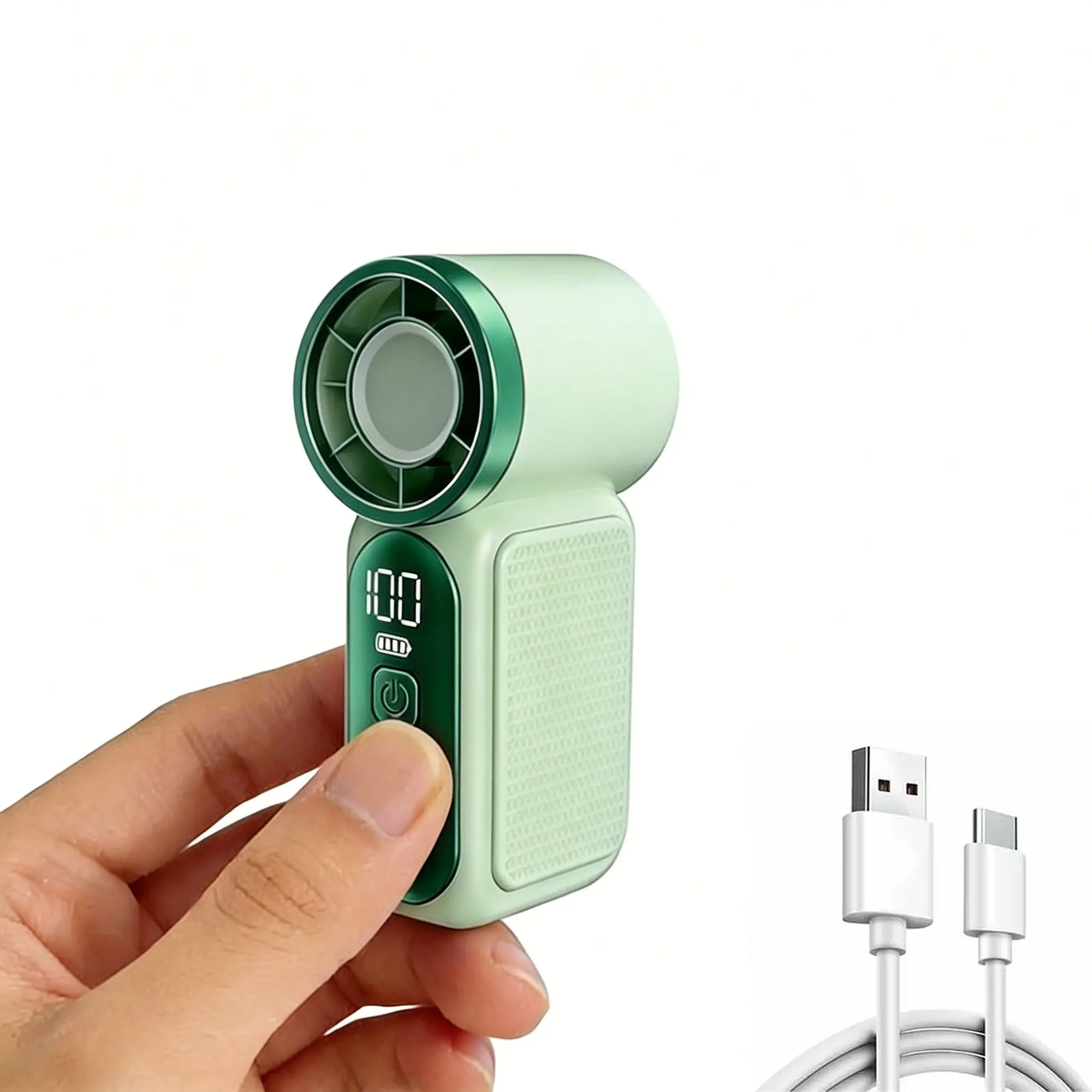 Mini Handheld Fan, Small Purse Fan for Women, Pocket Fan, High-Speed Turbo, 6-Gear Adjustable, USB Rechargeable, Lithium Battery Fan, Portable Fan for Travel, Cordless Handheld Fan