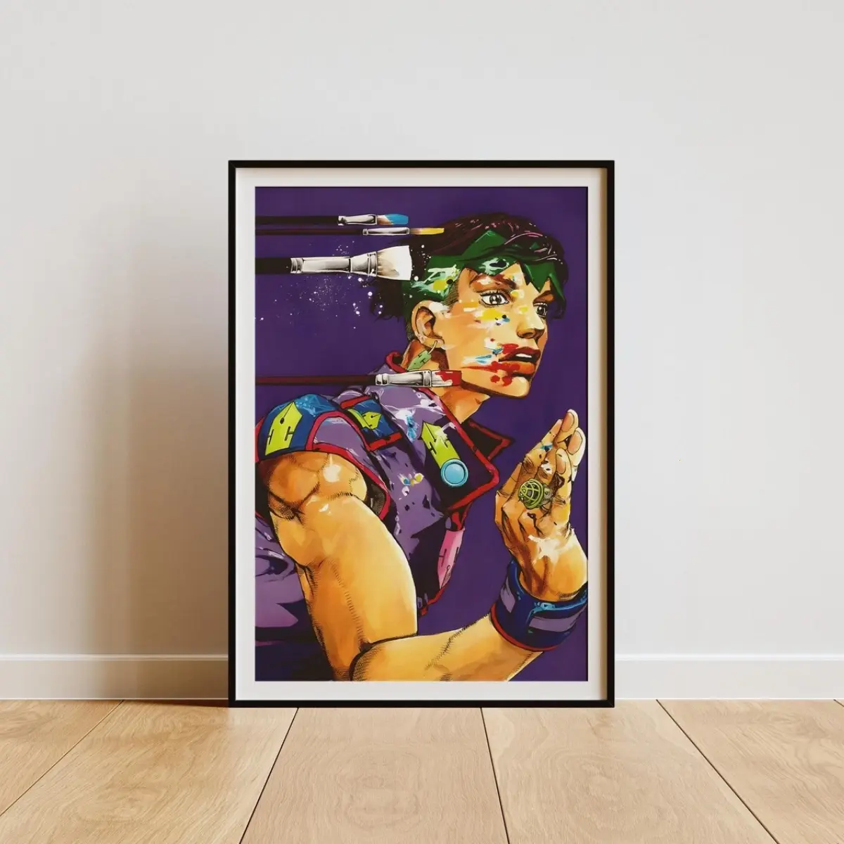 Jojo's Bizarre Adventure Anime Poster, Rohan Kishibe Mangaka Wall Art, Araki Manga, Unframed High Quality Art Print, Home Decor, Gifts for Him Her