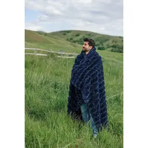 Ultra Sorbet Navy Blanket