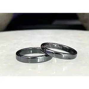 Wholesale Lot 100 pcs 4mm Natural Hematite Rings