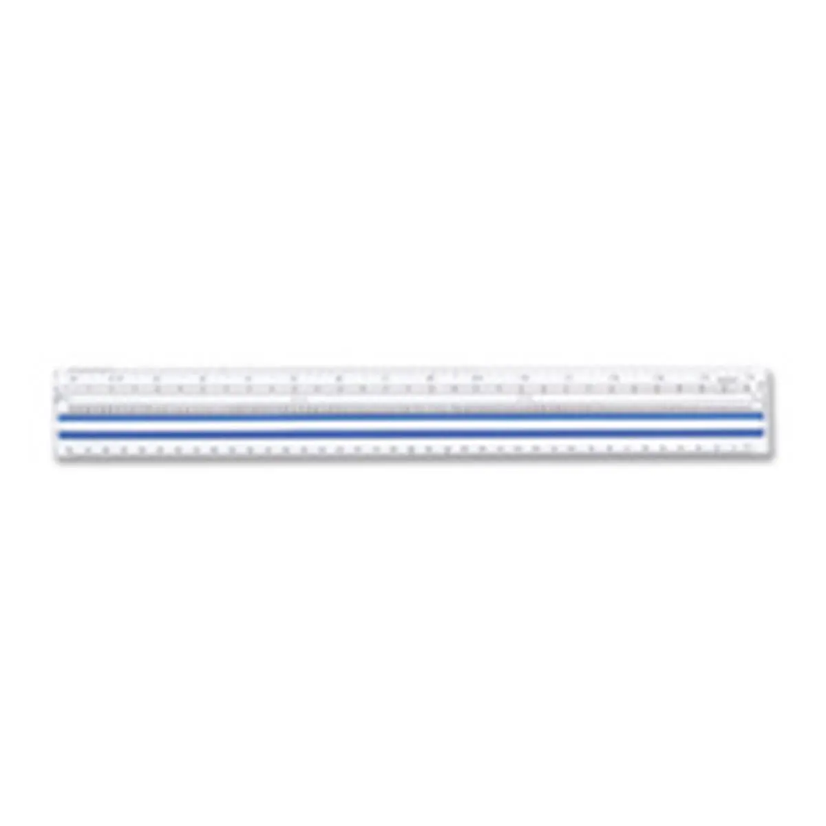 212 MAIN Computer Ruler - 15 in Long, Acrylic Material, Center Magnifying Feature