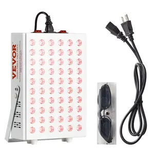 VEVOR Red Light Therapy for Body Face, 60 Dual-Chip LEDs, Red 660nm & Near Infrared 850nm Combo, High Power Red Light Therapy Panel for Recovery, Pain Relief, Wound Healing, Skin Health, 80W