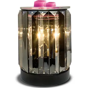 Wax Melting Heater Electric Burning Wax Burner Electric Wax Essential Oil Warmer Incense Wax Melt Warmer Night Light Aroma Decorative Lamp for Gifts & Decor(Ironwork Crystal)