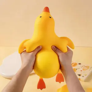 Jumbo Cute Duck Squishy Stress Ball, Ultra-Soft Slow Rebound Fidget Toy, Reusable Decompression Toy for All Ages, Perfect Holiday & Birthday Gift