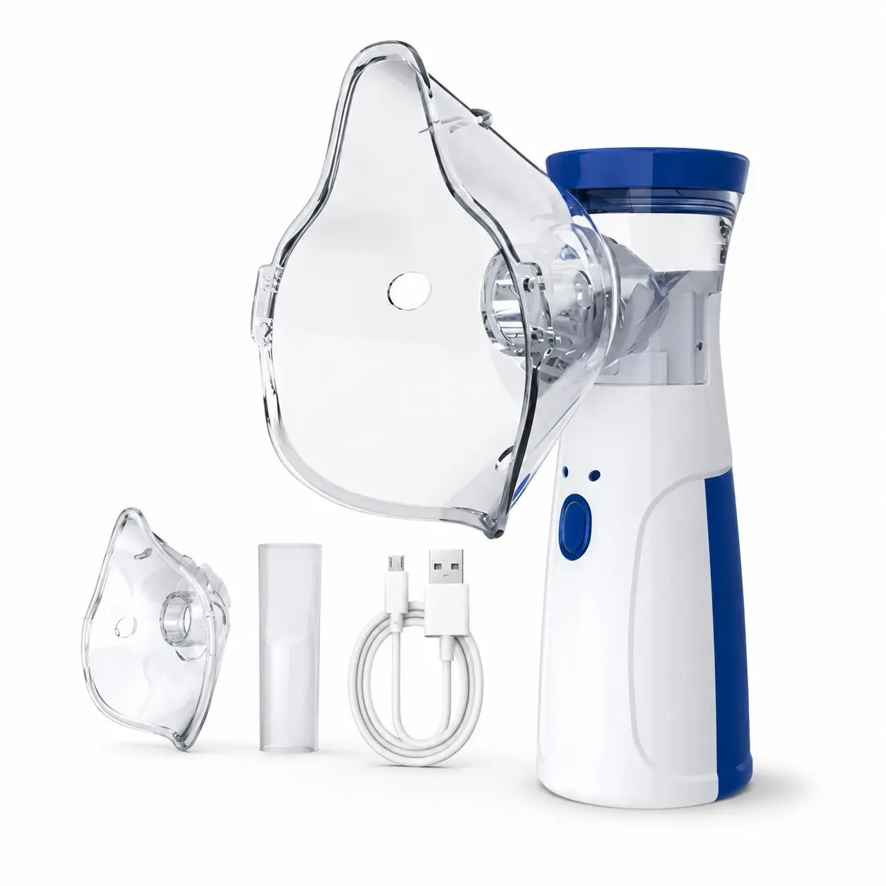 Portable Handheld Mesh Nebulizer,  Electric Atomizer Machine, USB Powered Nebulizer Kit with Accessories for Home & Travel