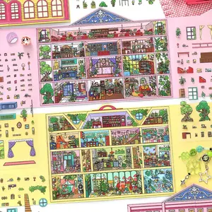 Secret Rooms Collection Scene Stickers DIY gift crafts miniature scene stickers cubicles style relaxing gift