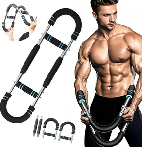 Detachable Chest & Arm Muscle Trainer with Adjustable Resistance - Portable Men's Fitness Gear, Compact Lightweight Design, Easy to Assemble & Use, Fast Muscle Toning Results, Suitable for Anytime Anywhere Workout (Home, Office, Travel)