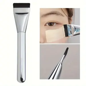 Elliptical Foundation Brush, Ultra-Fine Low-Allergy Nylon Bristles, Multi-Functional Face Contouring Makeup Brush, 1/2 Pack, Sculpting Brush, Multifunctional Makeup Brushes