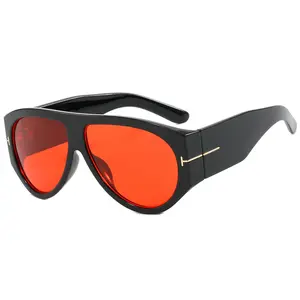 Women’s Vintage Oversized Pilot Glasses Shades - 1pc Y2K Punk Windproof Design for Beach Vacation/Outdoor/Travel/Music Fest/Preppy Back To School High Quality Sunglasses Trendy Casual Sunglasses