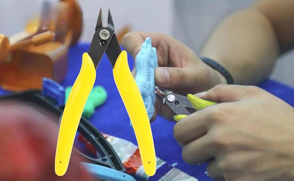 Deburring Tool for 3D Printer,18pcs,10pc Multiuse Blades Removing Burr,6Pcs Needle File,Micro Wire Cutter for 3D Print, Plastic Models