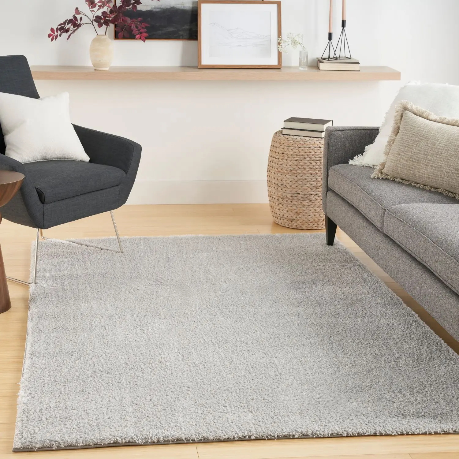 Nourison Plush Shag Indoor Cozy Area Rug - Decorative Shaggy Rug for Home Living Room Bedroom, Decorative Rug