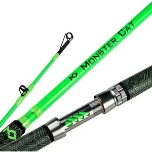 Catfish Fishing Rod, 1 count 7' Glow with Black Light Catfishing Casting Rods Heavy