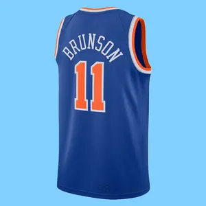 Jalen Men's Sleeveless stitched Basketball Jersey Blue