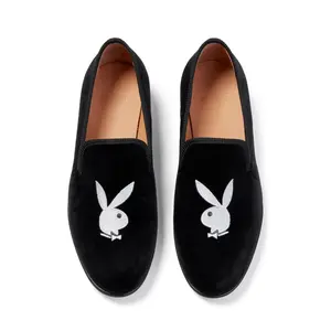 Playboy Duke + Dexter Velvet Bunny Loafers