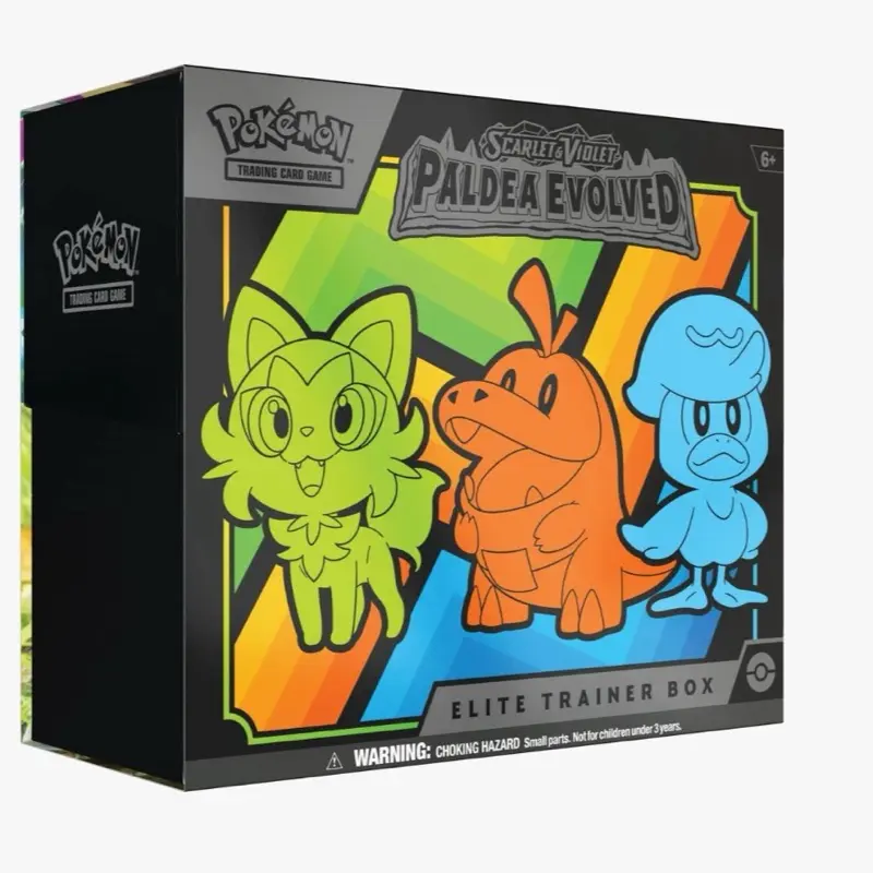 Pokemon Paldea Evolved Elite Trainer Box - Scarlet & Violet Trading Card Game Collectible Box for Collectors