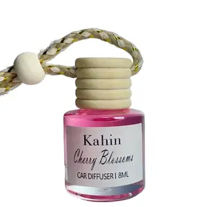 Car Air Freshener Hanging Diffuser, Hanging Car Air Freshener Diffuser,5 scents available,Cherry Blossom,Jasmine, Lavender,Rose,Cologne