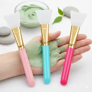 Professional Silicone Mask Brush for Deep Cleansing, Exfoliating Blackhead Removal, DIY Face Mask Mixing and Easy Makeup Removal. Gentle Durable Soft Bristles for Skin Care, Home Use Essential Beauty Tool.