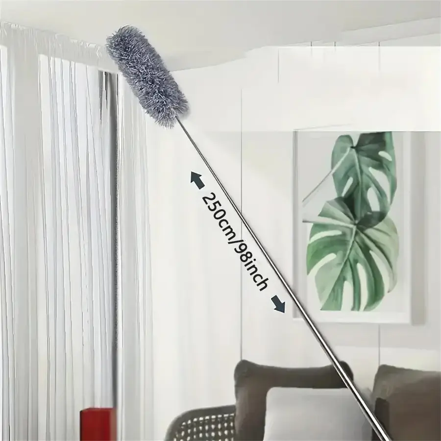 Retractable Long Handle Duster, Dust Removal Household Cleaning Tool, Home Cleaning Tool, Efficient Housekeeping Accessory, Easy Reach Design, Duster Brush, Dusters For Cleaning, House Cleaning Tools, Extendable Handle Duster
