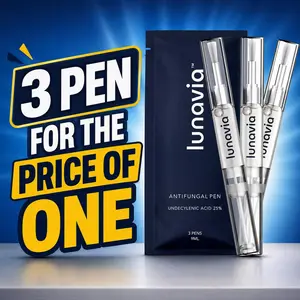 【1 Pack of 3 Pen】Lunavia Antifungal Pen, UNDECYLENIC ACID 25% - Most of Athlete‘s FootJock Itch and Ringworm