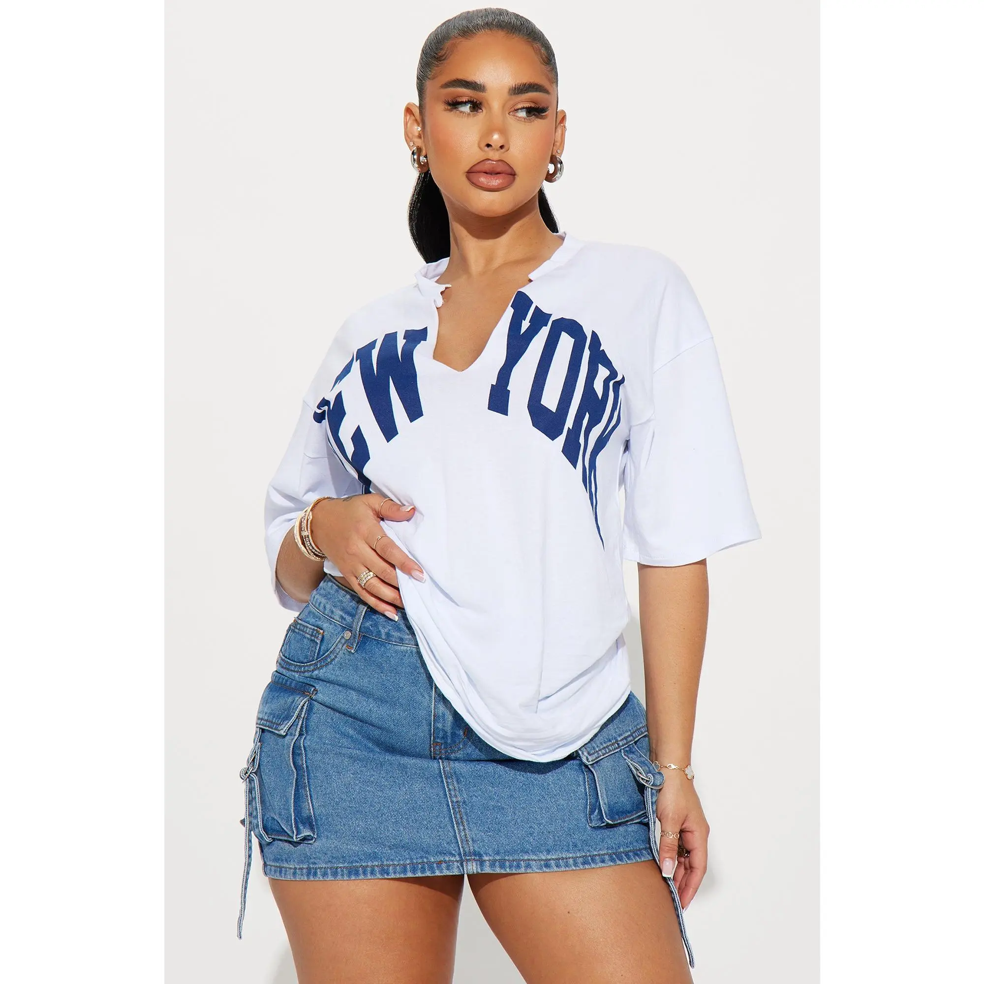 New York Girl T Shirt - White