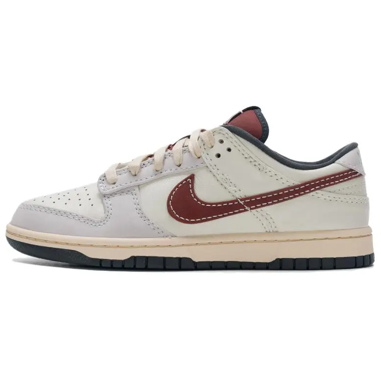 Nike Dunk Low 'Dark Pony Soft Pearl' Women's Casual Athletic Leather Sneaker with a Soft Pearl Finish, Classic Dunk, Fresh Colors