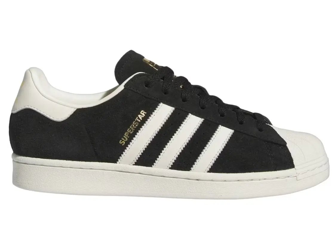 adidas Superstar Core Black Off White Gold Metallic